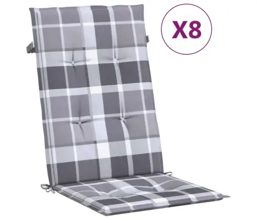 Allalastava Seljatoega Aiatoolid Patjadega 8 Tk, Tiikpuu