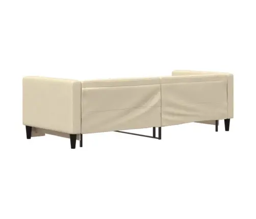 Izvelkams Dīvāns, Krēmkrāsas, 80X200 Cm, Audums Vidaxl