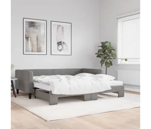 Diivanvoodi Väljatõmmatava Osaga, Tumehall, 100X200 cm Kangas