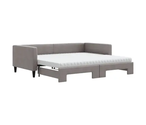 Diivanvoodi Väljatõmmatava Osaga, Pruunikas, 100X200 cm Kangas