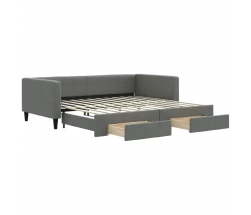 Diivanvoodi Väljatõmmatav Ja Sahtlitega Madratsita, 100X200 Cm