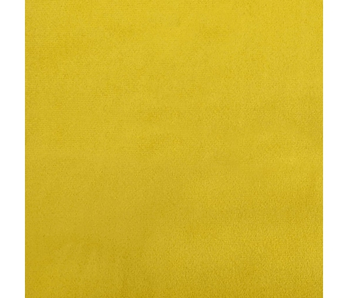 Dīvāngulta Ar Matraci, Dzeltens Samts, 90X200 Cm Vidaxl