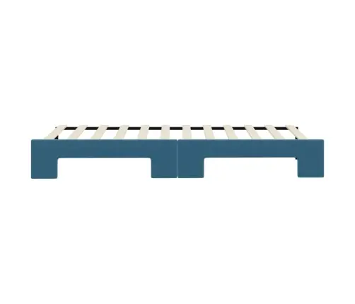 Izvelkams Dīvāns, Zils, 80X200 Cm, Samts Vidaxl