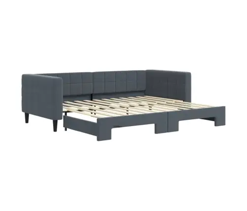 Dīvāngulta Bez Matrača, Tumši Pelēks, 90X200 Cm Vidaxl