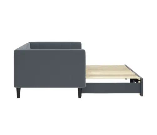 Dīvāngulta Bez Matrača, Tumši Pelēks, 90X200 Cm Vidaxl