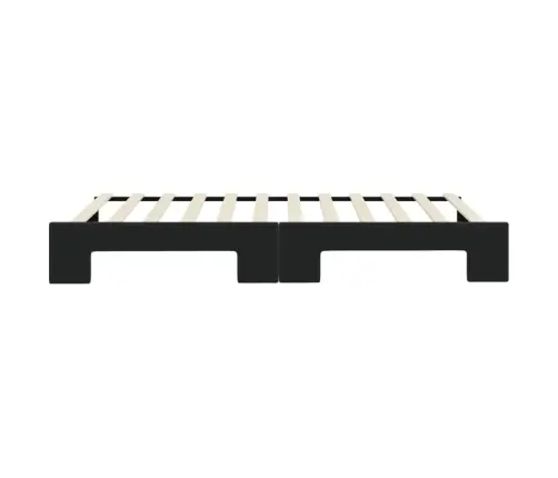 Diivanvoodi Väljatõmmatava Osaga, Must, 100X200 cm Samet