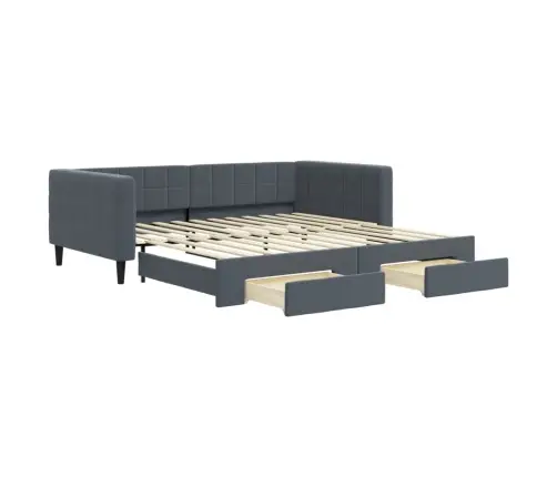 Diivanvoodi Väljatõmmatav Ja Sahtlitega Madratsita, 100X200 Cm