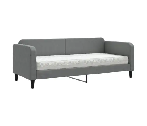 Diivanvoodi Madratsiga, Tumehall, 80X200 cm Kangas