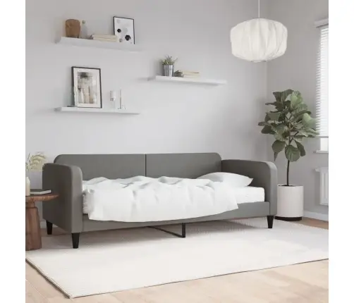 Diivanvoodi Madratsiga, Tumehall, 80X200 cm Kangas