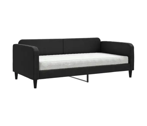 Diivanvoodi Madratsiga, Must, 100X200 cm Kangas
