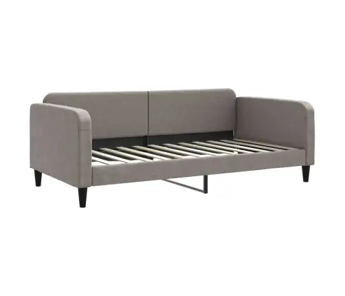 Dīvāngulta Ar Matraci, Pelēkbrūns Audums, 100X200 Cm Vidaxl Dīvāngulta Ar Matraci, Pelēkbrūns Audums, 100X200 Cm Vidaxl