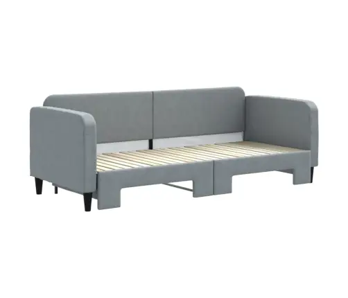 Izvelkams Dīvāns, Gaiši Pelēks, 80X200 Cm, Audums Vidaxl