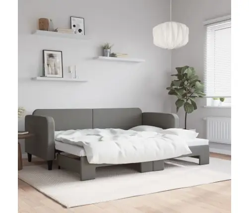 Dīvāngulta Bez Matrača, Tumši Pelēks, 80X200 Cm Vidaxl