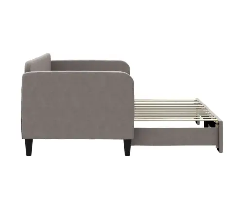 Izvelkams Dīvāns, Pelēkbrūns, 80X200 Cm, Audums Vidaxl