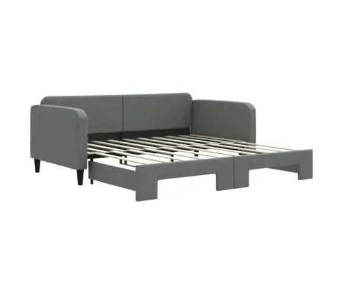 Izvelkams Dīvāns, Tumši Pelēks, 90X190 Cm, Audums Vidaxl