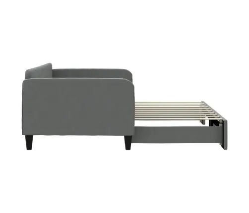 Izvelkams Dīvāns, Tumši Pelēks, 90X190 Cm, Audums Vidaxl