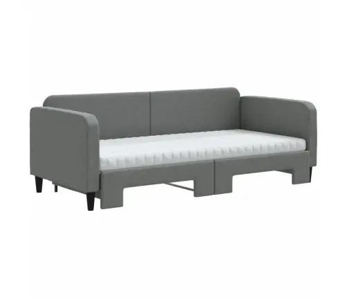 Diivanvoodi Väljatõmmatava Osaga, Tumehall, 90X190 cm Kangas