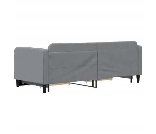 Izvelkams Dīvāns Ar Atvilktnēm, Gaiši Pelēks, 80X200 Cm, Audums Vidaxl