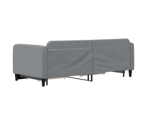 Väljatõmmatav Diivanvoodi, Helehall, 90X200 cm Kangas