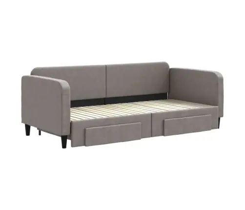 Diivanvoodi Väljatõmmatava Osaga, Pruunikas, 90X200 cm Kangas