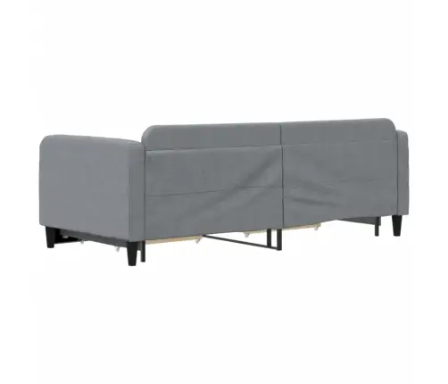 Kušetė Su Dėtuvėmis Ir Stalčiais Be Čiužinio Šviesiai Pilka