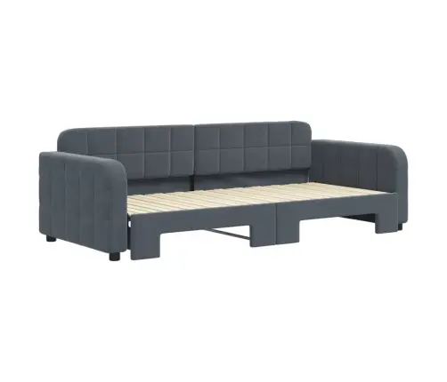 Dīvāngulta Bez Matrača, Tumši Pelēks, 90X200 Cm Vidaxl