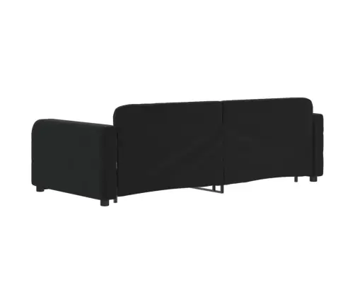 Izvelkams Dīvāns, Melns, 90X200 Cm, Samts Vidaxl