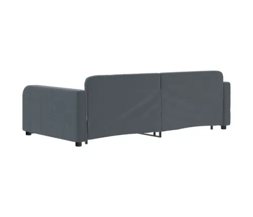 Dīvāngulta Bez Matrača, Tumši Pelēks, 100X200 Cm Vidaxl