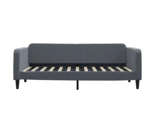 Dīvāngulta Ar Matraci, Tumši Pelēks Audums, 90X200 Cm Vidaxl