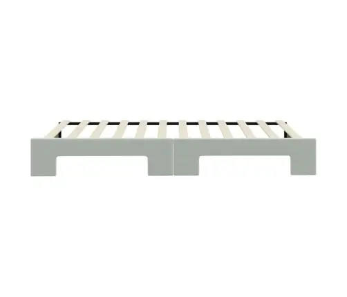 Izvelkams Dīvāns, Gaiši Pelēks, 100X200 Cm, Samts Vidaxl