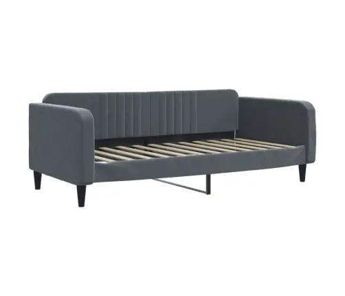 Diivanvoodi Väljatõmmatava Osaga, Tumehall 100X200 Cm Samet