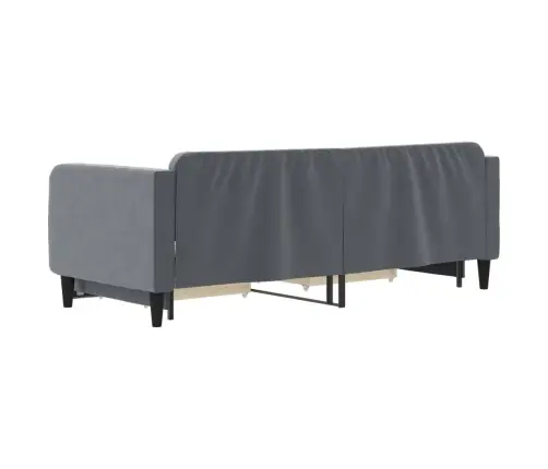 Gulta Ar Atvilktnēm, Bez Matrača, Tumši Pelēks, 80X200 Cm Vidaxl