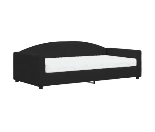 Lova Su Čiužiniu, Juodos Spalvos, 100X200cm Audinys