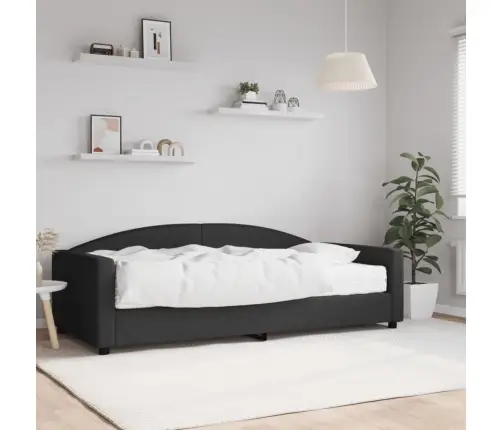 Lova Su Čiužiniu, Juodos Spalvos, 100X200cm Audinys