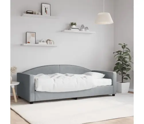 Diivanvoodi Madratsiga, Helehall, 90X190 cm Kangas