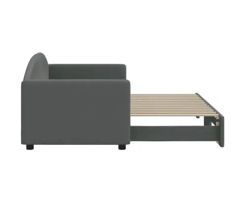 Dīvāngulta Bez Matrača, Tumši Pelēks, 80X200 Cm Vidaxl