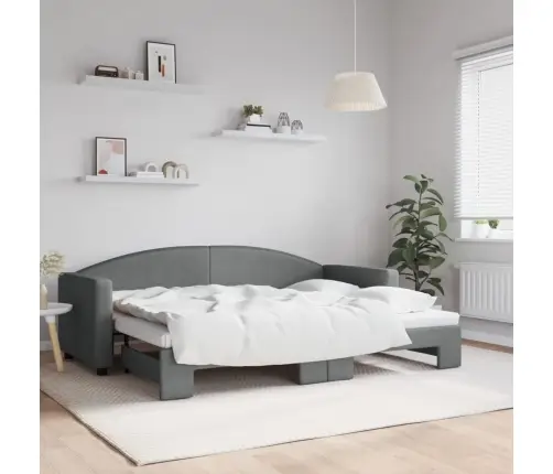 Dīvāngulta Bez Matrača, Tumši Pelēks, 80X200 Cm Vidaxl