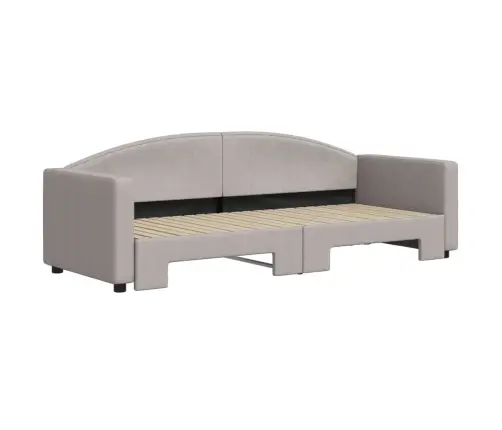 Izvelkams Dīvāns, Pelēkbrūns, 80X200 Cm, Audums Vidaxl