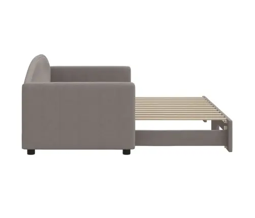 Izvelkams Dīvāns, Pelēkbrūns, 80X200 Cm, Audums Vidaxl