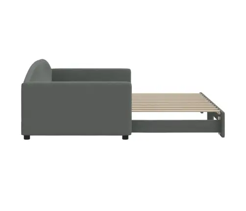 Dīvāngulta Bez Matrača, Tumši Pelēks, 100X200 Cm Vidaxl