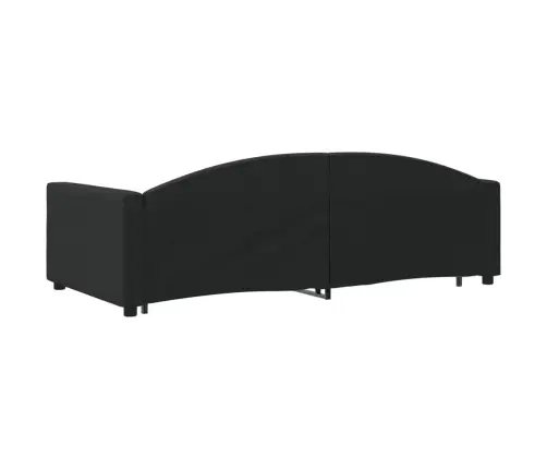 Izvelkams Dīvāns, Melns, 100X200 Cm, Audums Vidaxl