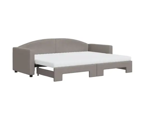 Diivanvoodi Väljatõmmatava Osaga, Pruunikas, 80X200 cm Kangas