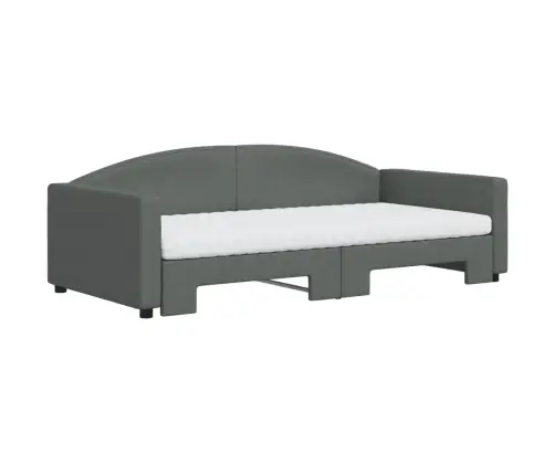 Diivanvoodi Väljatõmmatava Osaga, Tumehall, 100X200 cm Kangas