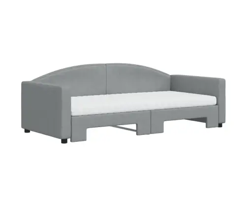 Diivanvoodi Madratsiga, Helehall, 90X190 cm Kangas