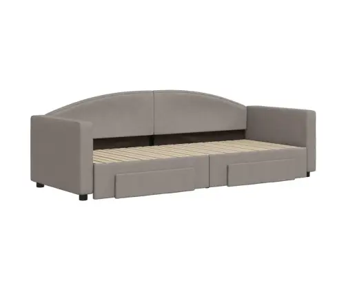 Diivanvoodi Väljatõmmatava Osaga, Pruunikas, 80X200 cm Kangas