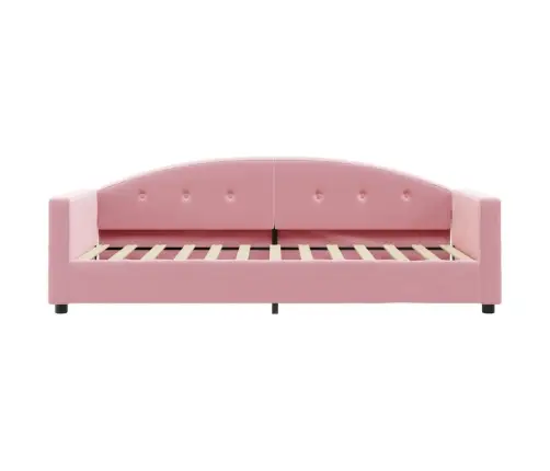 Dīvāngulta Ar Matraci, Rozā Samts, 80X200 Cm Vidaxl