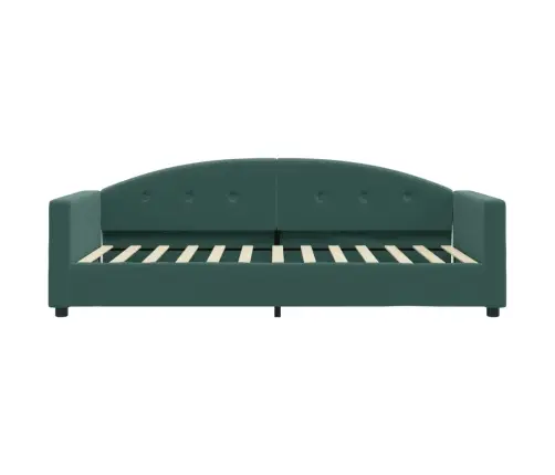 Dīvāngulta Ar Matraci, Tumši Zaļš Samts, 90X200 Cm Vidaxl