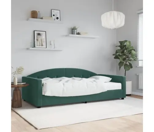 Diivanvoodi Madratsiga, Tumeroheline, 100X200 cm Samet