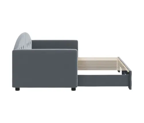 Dīvāngulta Bez Matrača, Tumši Pelēks, 80X200 Cm Vidaxl