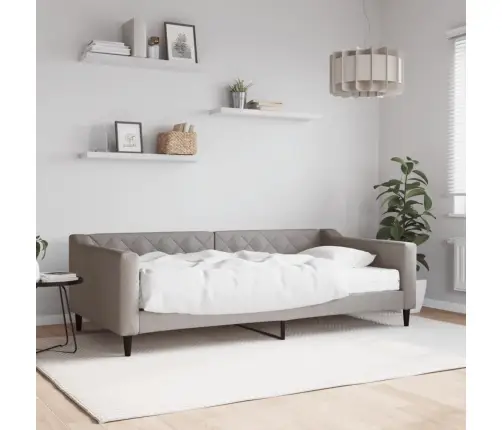 Lova Su Čiužiniu, Taupe Spalvos, 100X200cm Audinys